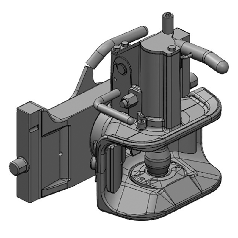 Traktorentechnik Anhängetechnik Scharmüller Zugmaul Standard mit Adapterplatte #07.3353.221-A08