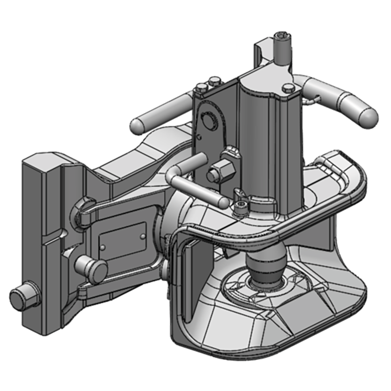 Traktorentechnik Anhängetechnik Scharmüller Zugmaul Standard mit Adapterplatte #05.3113.221-A11