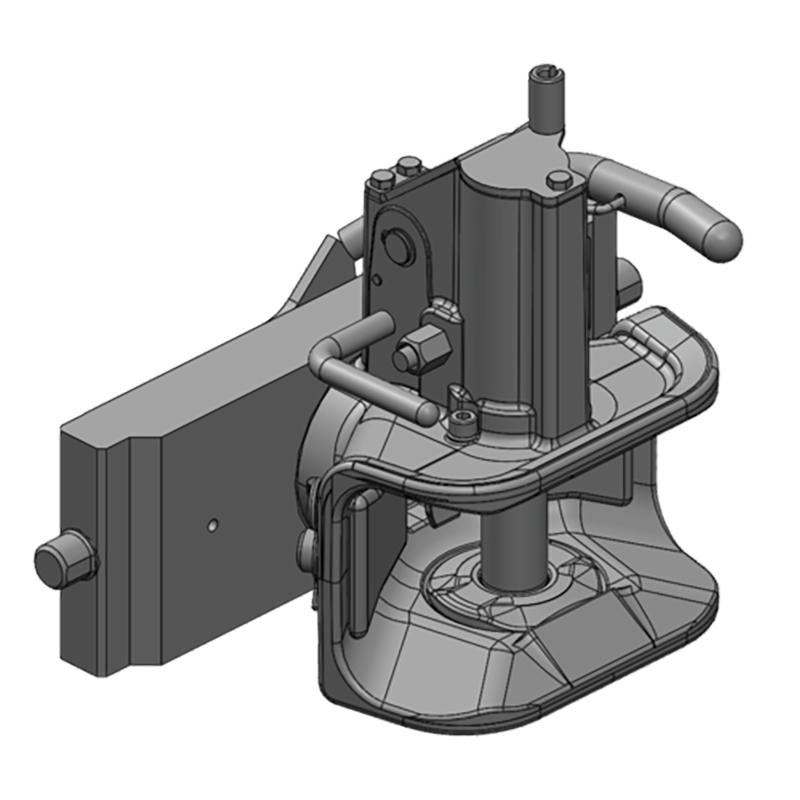 Traktorentechnik Anhängetechnik Scharmüller Zugmaul Standard mit Adapterplatte #03.3351.221-A11