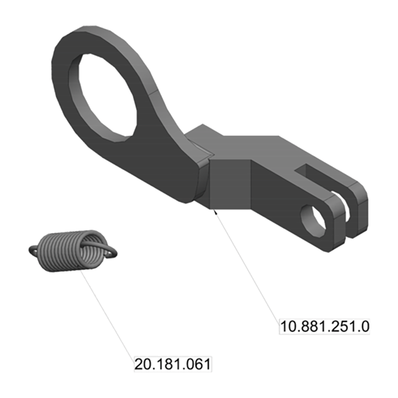 Ersatzteil Scharmüller Fernbedienungsvorbereitung-Set F1 A10/A11 (ab 10/2009) #02.480.251