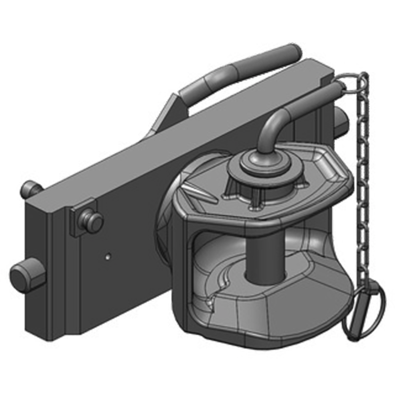 Traktorentechnik Anhängetechnik Scharmüller Zugmaul Standard mit Adapterplatte #03.3305.011-A02