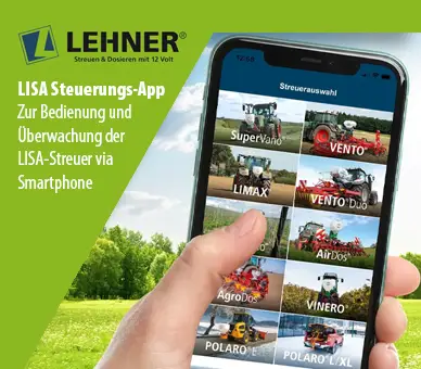 LEHNER Streuer mit Smartphone bedienen