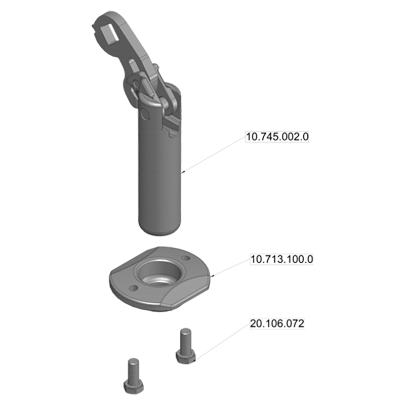 Scharmüller Kuppelbolzen-Set A10 mit Buchse (ab 10/2009) #02.480.012