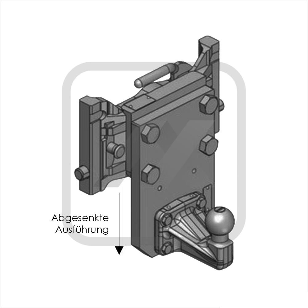 Landwirtschaft 50er Kugeleinsatz Scharmüller, für 311 mm Schiene, abgesenkte Bauform