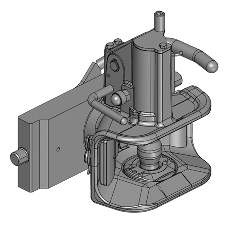 Traktorentechnik Anhängetechnik Scharmüller Zugmaul Standard mit Adapterplatte #03.3113.221-A11