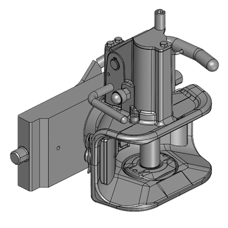 Traktorentechnik Anhängetechnik Scharmüller Zugmaul Standard mit Adapterplatte #03.3111.221-A11